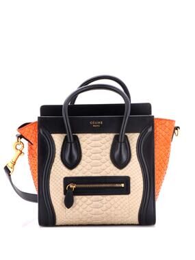 Celine Tricolor Luggage Bag Python And #258974C17B